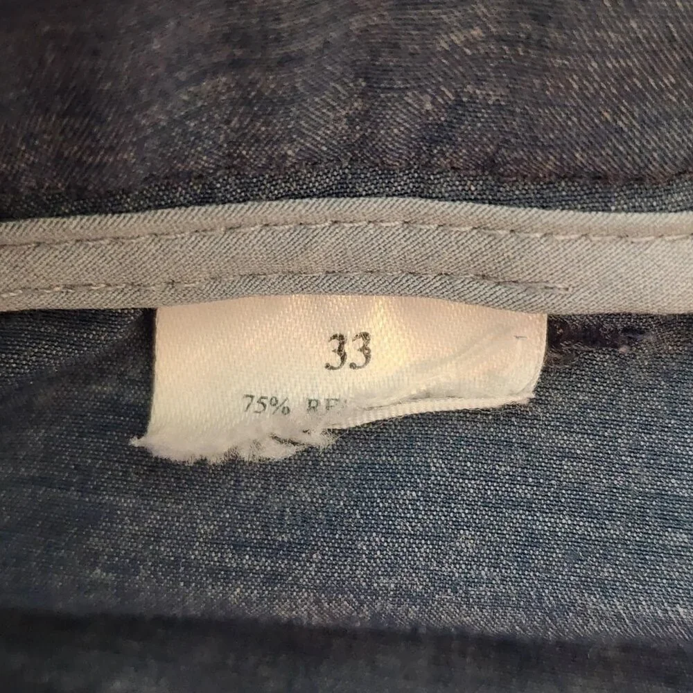 Faherty All Day Shorts Mens 33 Blue Lightweight Quick Dry Casual Summer Chino